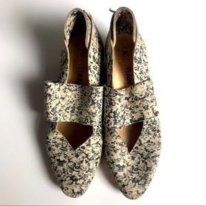 Anntian black and white speckled Berlin loafers
